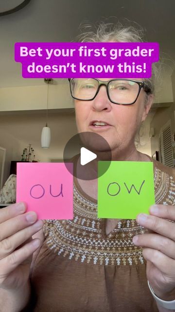 Sher Marshall on Instagram: "➡️Teach this one to your kids! 

OU is used to spell the /ow/ sounds in the middle of a syllable, as in sound, mouse, proud. 

OW is used at the end of a syllable, as in cow, now, how…

✨unless the syllable ends in N or L, as in prowl, crawl, brawn and fawn. 

##PhonicsForKids #EarlyLiteracy #LearnToRead #spelling🍊 #firstgrade" Phoneme Activities, Og Phonics, Phonemes Activities, Reading Rules, 1st Grade Spelling, 1st Grade Literacy, Intervention Classroom, Phonics For Kids, Elementary Learning