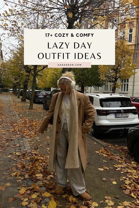 Looking for some cute, comfy, and cozy outfit inspo? These cute lazy day outfit ideas for 2024 will keep you looking effortlessly chic and casual all season long! Whether you’re staying in or heading out, these stylish looks bring the perfect mix of comfort and aesthetic vibes. Get inspired by these go-to outfits that are both fashionable and functional—ideal for the ultimate cozy day! Nyc Outfit Ideas, Suede Jacket Outfit, Matching Lounge Set, Day Outfit Ideas, Quick Coffee, Leopard Print Outfits, Lazy Day Outfit, Long Black Coat, Comfy Jeans