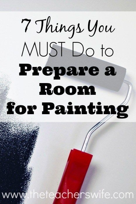 7 Things You Must Do to Prepare a Room for Painting - The Teacher's Wife Preparing Walls For Painting, Room For Painting, House Painting Tips, Paint Prep, Wipes Container, Painting Colors, Interior Painting, Farmhouse Interior, Design Seeds