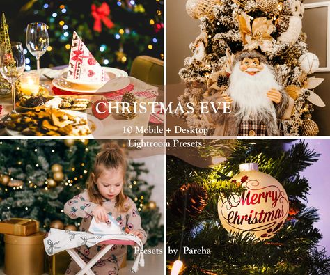 10 Christmas Lightroom Presets, Holiday & Warm Family Photography Mobile Presets, Instagram Winter Filters, Blogger Photo Editing, Cold Tone by Plannerbypareha on Etsy Photography Mobile, Blogger Photos, Lightroom Filters, Mobile Presets, Photo Filter, Lightroom Presets, Family Photography, Lightroom, Photo Editing