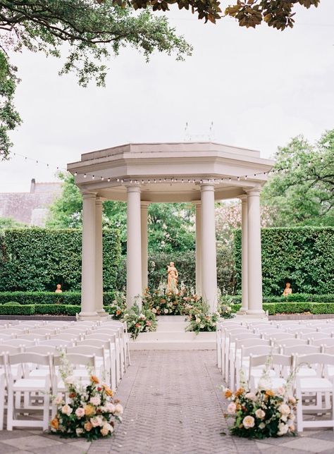 Mon Soleil - destination, fine art wedding photographer based in New Orleans. Gazebo Ceremony, Stone Gazebo, Paper Wedding Invitations, Garden Wedding Ideas, Wedding Arbors, Ceremony Photography, Vintage Garden Wedding, Custom Stationary, Gazebo Wedding