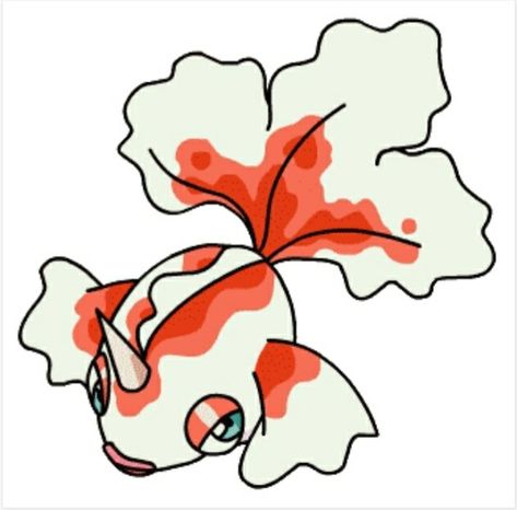 #118 Goldeen Goldeen Pokemon Art, Goldeen Pokemon, Pokemon Tattoo, Pokemon Collection, Gen 1, Pokemon Art, Rooster, Pikachu, Pokemon