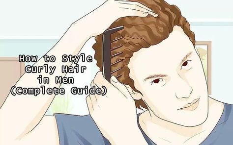 How to Style Curly Hair in Men Curly Hair For Men, Best Curly Haircuts, Getting A Haircut, Style Curly Hair, Hair For Men, Fresh Haircut, New Hairstyles, Boys With Curly Hair, A Haircut