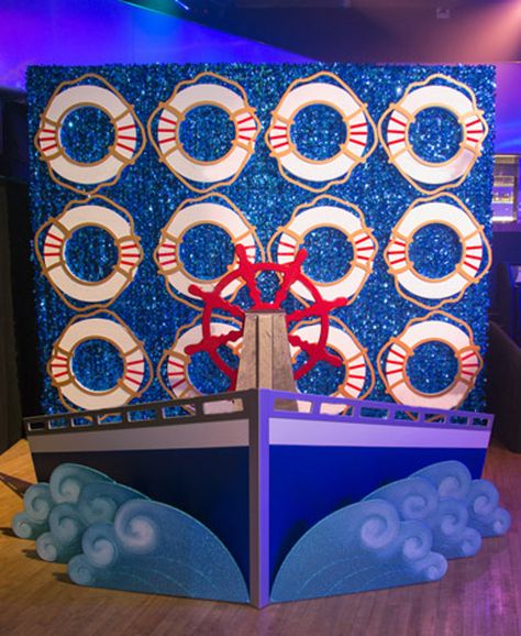 Cruise Theme Parties, Nautical Backdrop, Cruise Ship Party, Travel Theme Decor, Cruise Theme, Boat Theme, Cruise Party, Nautical Themed Party, Dance Themes