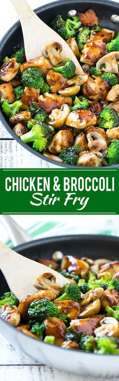 This recipe for chicken and broccoli stir fry is a classic dish of chicken sauteed with fresh broccoli florets and coated in a savory sauce. You can have a healthy and easy dinner on the table in 30 minutes! ad Chicken And Broccoli Stir Fry, Chicken Broccoli Stir Fry, Doughnut Muffins, Mapo Tofu, Broccoli Stir Fry, Chicken And Broccoli, Resep Diet, Diet Vegetarian, Chicken Casserole