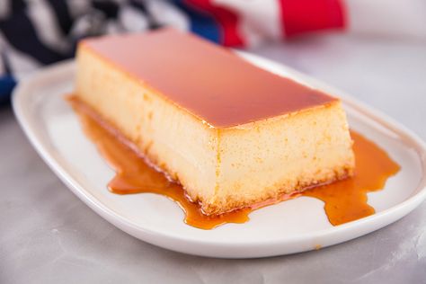 Caribbean Coco Flan Cheese Flan Recipe, Cream Cheese Flan, Cheese Flan, Flan Recipe Easy, Flan Dessert, Coconut Flan, Custard Desserts, Sbs Food, Flan Recipe