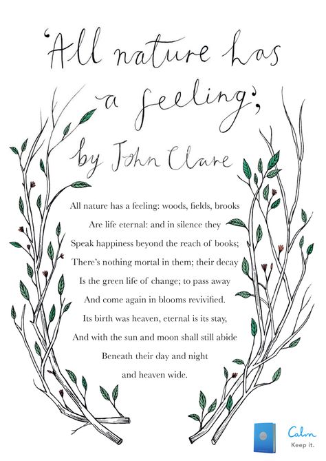 John Clare Poetry, Lost In Nature Quotes, Carry Ackroyd, Feb Quotes, Poem On Nature, Poem About Nature, In Nature Quotes, Witches Library, John Clare