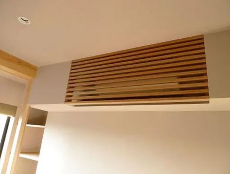 Air Conditioner Cover Indoor, Air Conditioner Hide, Air Conditioning Cover, Air Conditioner Cover, Hallway Ideas, Home Room Design, 인테리어 디자인, Home Living Room, Home Deco