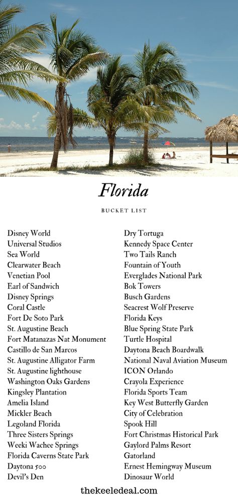 Florida Bucket List, Things To Do In Florida, Florida Vacation Spots, Florida Travel Destinations, Florida Travel Guide, Florida Adventures, Moving To Florida, Florida Living, Visit Florida