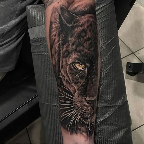 Panther Tattoo Realistic, Luke Tattoo, Panther Tattoos, Traditional Panther Tattoo, Wallpaper Dog Aesthetic, Animals And Pet Supplies, Black Panther Tattoo, Spinal Tattoo, Big Cat Tattoo