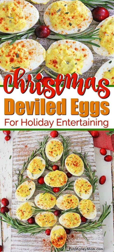 Christmas Deviled Eggs, Holiday Deviled Eggs, Crab Deviled Eggs Recipe, Perfect Deviled Eggs, Deviled Egg Recipe, Fun Holiday Food, Deviled Eggs Recipe Easy, Avocado Deviled Eggs, Deviled Eggs Easy