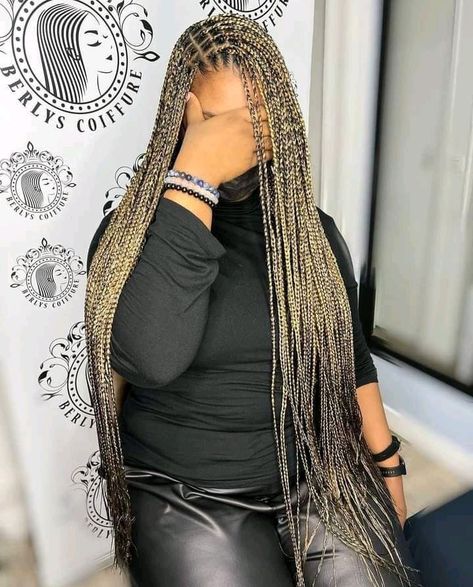 Braids Hairstyles With Cornrows, Hairstyles With Cornrows, Braided Hairstyles For Women, Beautiful Braided Hairstyles, Blonde Box Braids, Big Box Braids Hairstyles, Blonde Braids, Braided Bun Hairstyles, Box Braids Hairstyles For Black Women