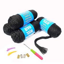 Amazon.com : 100% Brazilian Wool Hair Acrylic Yarn For African Braids/Senegalese Twist/Faux Locs/Wraps With Crochet Hook : Beauty Twist Senegalese, Brazilian Wool, Braiding Hair Colors, Hair Yarn, Faux Loc, Longer Hair Faster, Crochet Faux Locs, Yarn Braids, Hand Knitting Yarn