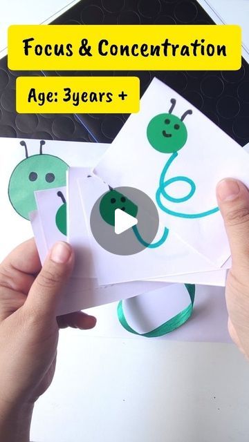 Shruti Jain ➡️ Mom Blogger on Instagram: "Brain Game For Kids 🤩

All you need is:

1. Paper.
2. Dot Sticker.
3. Ribbon.
4. Marker.

Let the kids copy the pattern displayed in the cards above and make the caterpillar's shape.

Must try it with your kids.
Good to build focus and concentration.

Age: 3 years+

✅️ Follow @momkidhub for more kids activities.

#braingym #braingymforkids #braingymnastics #brainstimulation #brainbooster  #mindpower #kidsactivityideas #preschoolactivities #montessoritoddler #homeschoolingideas #momsaroundtheworld #punemomblogger #punemoms
#BrainGymForKids #BrainExercises
#LeftAndRightBrain #rightbrain #leftbrain #kidsactivitiesideas #gamesforkids #diyactivities #BrainBoost #braingames #BrainBoosters #momkidhub #FocusBuilding #focusgame #concentrationactivities #Ki Insects Activities For Kids, Insect Games, Concentration Activities, Brain Gym For Kids, Spring Themes, Insect Activities, Brain Game, Brain Stimulation, Focus And Concentration