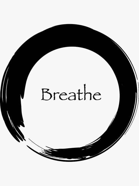 Breathe Logo Design, Symbols For Breathe, Breath Symbol, Zen Typography, Tattoo On Bicep, Breathe Symbol, American Traditional Tattoo Design, Sacred Geometry Meanings, Wing Tattoo Men