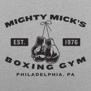 Mighty Mick's Boxing Gym Gym Graphic Tees, Movie Workouts, Boxing Shirts, Day Of The Shirt, Retro Gym, Boxing Posters, Boxing Gym, Rocky Balboa, Retro Sport