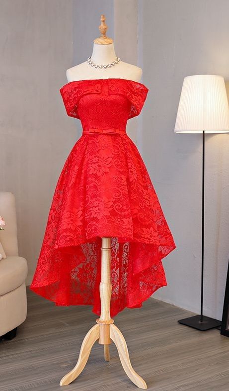 Party Hijab, Red Homecoming Dress, Price Dress, Party Dress Red, Red Homecoming Dresses, Ootd Outfits, Hijab Ootd, Wedding Party Dress, Lace Homecoming Dresses