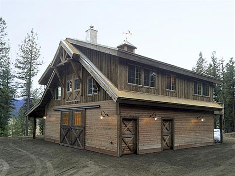 Barn Pros Projects Gallery Barn Loft Apartment, Barn With Living Quarters, Barn Apartment, Barn Loft, Barn Shop, Car Barn, Ultimate Garage, Barn Living, Pole Barn House Plans