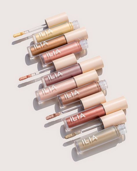 ILIA Liquid Powder Chromatic Eye Tint: A clean, high-pigment, water-based eyeshadow that transforms into a weightless wash of metallic, creaseless, budge-proof color. Eye Tint, Ilia Beauty, Coconut Milk Bath, Beauty Crush, Liquid Shadow, Skincare Blogger, Brow Serum, Top Skin Care Products, Liquid Eyeshadow