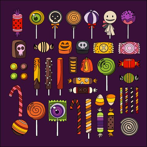 Halloween Candy Art, Dental Wallpaper, Candy Tattoo, Candy Drawing, Weird Stickers, Art Deco Artists, Halloween Tutorial, Props Art, Candy Art