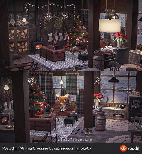 Fae Farm, Acnh Interior, Animale Crossing, Cozy Winter Cabin, Snowy Cabin, Cozy Gaming, Cabin In The Mountains, Happy Home Designer, Acnh Inspo