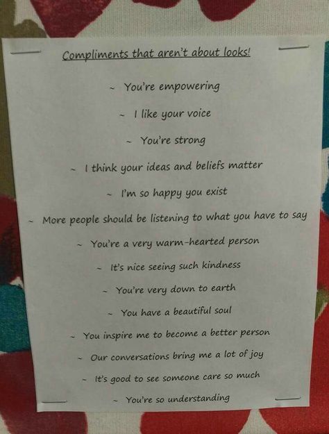 compliment someone without referring to their looks. Compliment Someone, Psychological Effects, Setup Ideas, Types Of Relationships, Business Communication, Classroom Setup, Talking To You, Helping Others, Self Esteem