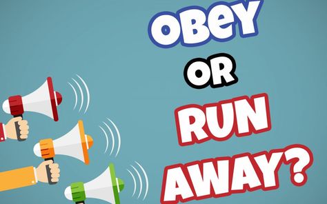 'Obey or Run Away?' Game • MinistryArk Obey God Craft Preschool, Obedience Craft, Obey God Craft, Kids Ministry Games, Olympic Vbs, Childrens Ministry Games, Vbs Games, Kid Activites, School Games For Kids