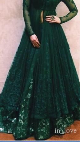 Green Shrug Outfit Indian, Lahanga With Jacket, Green Formal Dresses, Anarkali Dress Pattern, Kriti Sanon, Luxury Dresses, Designer Party Wear Dresses, Fancy Dress Design, Formal Party Dress