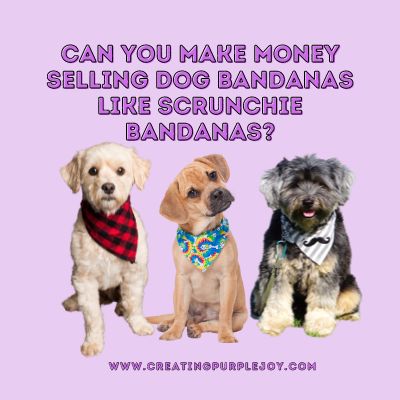 How to make money selling Dog Bandanas like Scrunchie Bandanas? – Creating Purple Joy Bandana Diy, Dog Bandana Diy, Bandanas Diy, Sewing Equipment, Handmade Pet, A Lot Of Money, Dog Bandanas, Baby Head, Dog Bandana