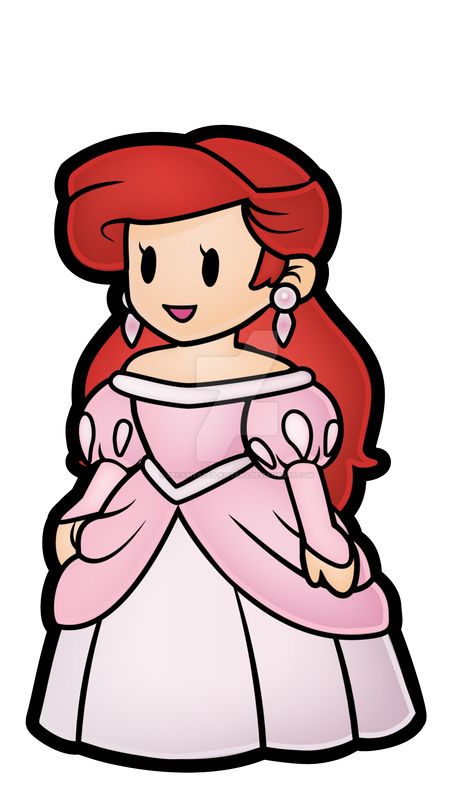 Ariel [as a paper doll] (As Dolls by Decapitated-Kittens @deviantART) #TheLittleMermaid Paper Mario Sticker Star, Mario Sticker, Chibi Disney, Walt Disney Princesses, Disney Maleficent, Kawaii Disney, Paper Mario, Disney Princess Ariel, Princess Pictures