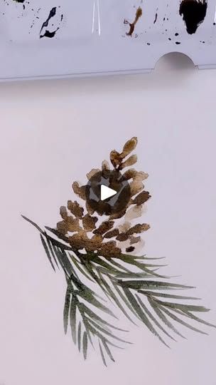 40K views · 2.1K reactions | Doesn’t get more simple than this! Give it a try! 
Brush: size 6 round @crafatmo X Emma Lefebvre 

#watercolor #watercolour #beginnerwatercolor #beginnerwatercolour #watercolortutorial | EmJ Lefebvre Emma Lefebvre, Greeting Card Painting, Misty Trees, Fun Paintings, Artsy Painting, Card Painting, Art Leaves, Emma Jane, Watercolor Tips