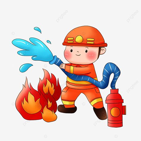 Fire Fighter Cartoon, Fireman Drawing, Fireman Illustration, Fireman Cartoon, Fireman Clipart, Cartoon Firefighter, Firefighter Cartoon, Safety Cartoon, Firefighter Clipart