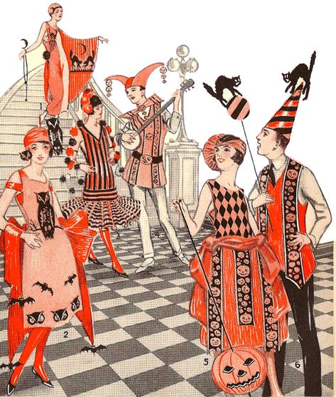 Roaring 20s Halloween, 1920s Halloween Costume, 1920s Halloween, Vintage Halloween Party, Clown Halloween, Vintage Halloween Costume, Halloween Clown, Vintage Halloween Decorations, Halloween Vintage