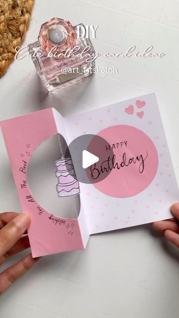 Saniya❤ on Instagram: "DIY Cute Birthday Card Ideas for y’all💗🤌🏻  Dm to customise yours now✨  Used:  @zen_sangam sketchbook Use code: ZSBUDSANIYA to get flat 15% off on newly launched beginners watercolor kit  . . . Ref: @linitrinh  #cutegiftcardideas #diy #diycrafts #birthdaycard #diybirthdaycard #handmadegifts #diyideas #diygifts #birthdaygiftcardideas #aesthetic" Cute Aesthetic Birthday Cards, Aesthetic Birthday Cards Diy, Birthday Cards Aesthetic, Birthday Card Ideas Aesthetic, Aesthetic Greeting Cards, Aesthetic Birthday Cards, Cute Birthday Card Ideas, Cards Diy Easy, Beginners Watercolor