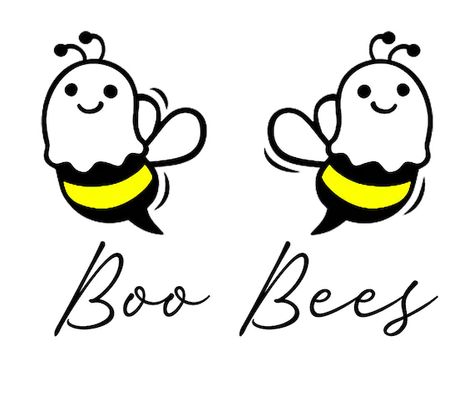 Boo Bees Tattoo, Bees Tattoo, Bee Tattoo Ideas, Boo Bees, Ghost Tattoo, Sublimation Shirt, Diy Shirts, Bee Tattoo, Embroidery Ideas