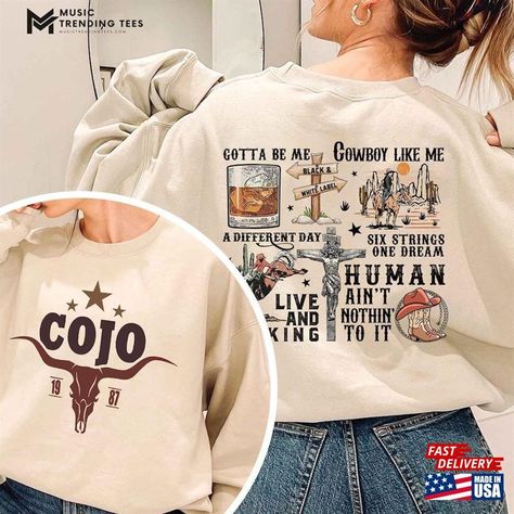 Vintage Cody Johnson 2Side Sweatshirt The Leather Tour 2024 Shirt New Album Merch Hoodie Unisex Check more at https://musictrendingtees.com/product/vintage-cody-johnson-2side-sweatshirt-the-leather-tour-2024-shirt-new-album-merch-hoodie-unisex/ Album Merch, Cody Johnson, Merch Hoodie, Shirt Designs For Men, T Shirt Printing, Day Wedding, Popular Culture, Quality T Shirts, New Album