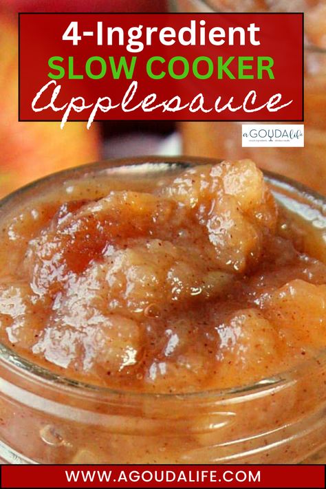 Chunky Applesauce Recipe, Easy Apple Sauce, Homemade Applesauce Recipes, Slow Cooker Applesauce, Crockpot Applesauce, How To Make Applesauce, Applesauce Recipe, Apple Sauce Recipes, Apple Dumplings