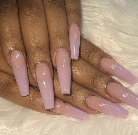 ombré pink and purple nails Nut Color Nails, Nut Nails, Lipstick Nails, White Acrylic Nails, Color Nails, Nail Swag, Square Acrylic Nails, Fire Nails, Coffin Nails Designs