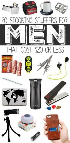 20 Stocking Stuffers for Men that Cost $20 or less...so many great gift ideas for guys who are techy, outdoorsy, those who like to build things, and guys who like bacon. Boyfriend Stocking Stuffers, Gifts For Guys, Unique Stocking Stuffers, Stocking Stuffers For Men, Handmade Stocking, Best Stocking Stuffers, Super Gifts, Unique Gifts For Men, Great Gift Ideas