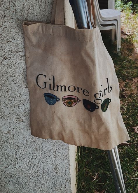 Minivan Aesthetic, Gilmore Girls Tote Bag, Downtown Girl Wishlist, Downtown Girl Tote Bag, Tote Bags Aesthetic, Gilmore Aesthetic, Fall Tote Bag, Gilmore Girl, Girls Tote