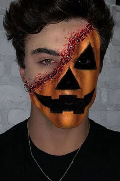 Guys Halloween Makeup, Maquillage Halloween Simple, Ethan And Grayson Dolan, Quotes Celebrities, Cool Halloween Makeup, Halloween Makeup Scary, Wallpapers Quotes, Halloween Men, Male Makeup