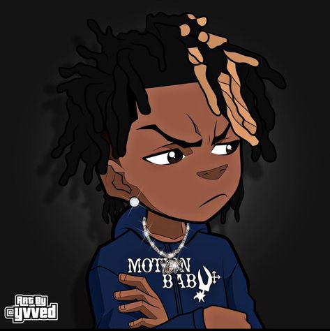 Cartoon Dreads Pfp, Boondocks Cartoon, Cartoon With Dreads, 1080x1080 Pfp, Dread Cartoon, Hood Cartoon Art, Cartoon Drip Art, Cartoon Dreads, Anime Dreadlocks