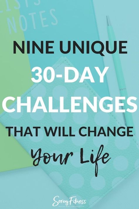 Ready to change your life? Your guide to which 30 day challenges work plus 9 unique 30-day challenge ideas that are absolutely life-changing! #newyearsresolution #30daychallenge #goaldigger #goalsetting #goals 5 Day Challenge Ideas, Year Long Fitness Challenge, 30 Day Challenge For Men Life, Gut Challenge 30 Day, Best 30 Day Challenge, 30 Days Health Challenge, Month Long Challenges, Work Challenges Ideas, 30 Day Challenge Self Improvement