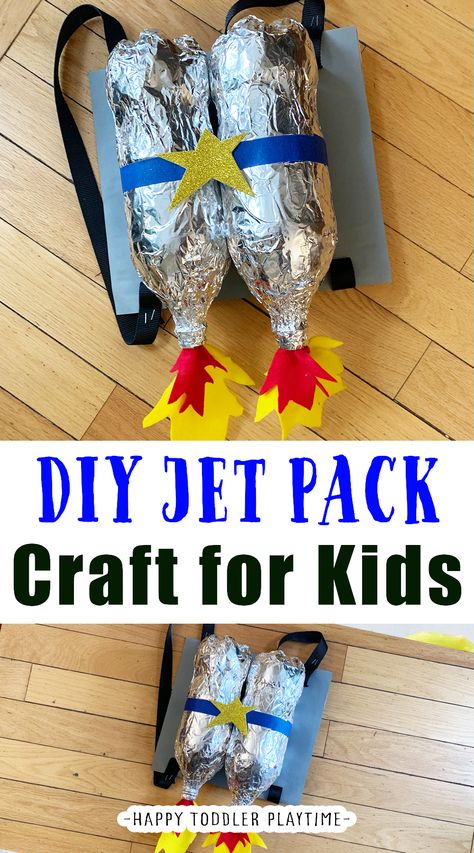 Rocket Backpack Diy Jet Packs, Jet Packs For Kids, Rocket Ship Trunk Or Treat, Kids Rocket Craft, Diy Jet Pack For Kids, Astronaut Jet Pack Diy, Diy Outer Space Costume, Diy Astronaut Helmet Easy, Diy Rocket For Kids