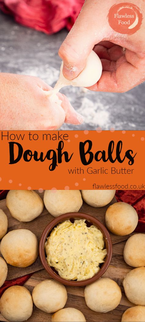 Dough Balls Recipe, Garlic Balls, Sweet Dip, Pizza Express, How To Make Dough, Food Blogging, Sweet Dips, Mini Treats, Homemade Dough