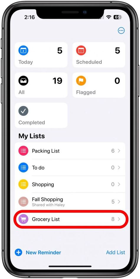 How to Automatically Sort Grocery Lists in Reminders (iOS 17) Grocery List App, Today's Schedule, Ios 17, Iphone Life, New Ios, Free Tips, Tip Of The Day, Lists To Make, Grocery List