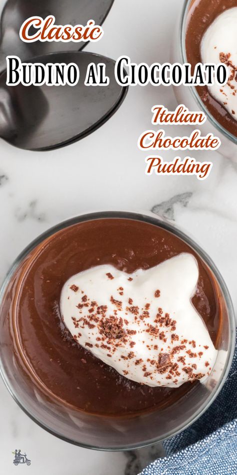 Chocolate Budino Recipe, Budino Recipe, Cheesecake Brownie Bars, Hot Puddings, Mouthwatering Desserts, Italian Chocolate, Creamy Pudding, Cold Desserts, Ice Cream Cookies