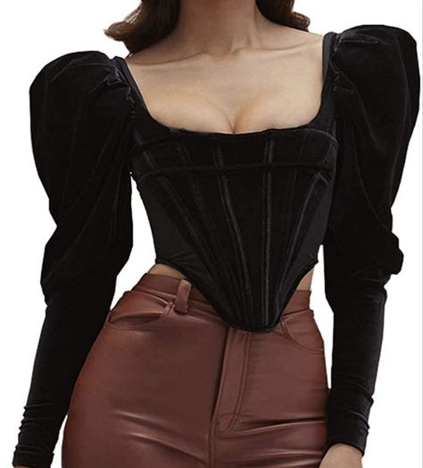 Corset Blouses, Best Shapewear For Dresses, Shapewear For Dresses, Velvet Corset Top, Mood 2024, Cheap Corset, Best Shapewear, Statement Tops, Corset And Skirt