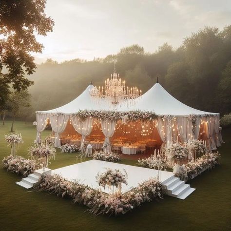 Outdoor Tent Wedding, Tent Wedding Reception, Dream Wedding Reception, Dream Wedding Decorations, Dream Wedding Venues, Wedding Tent, Wedding Set Up, Future Wedding Plans, Outdoor Wedding Decorations