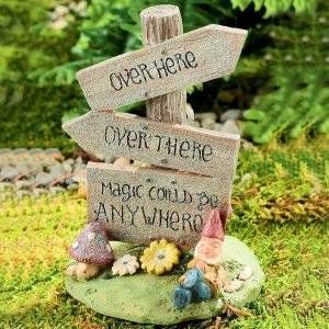 Fairy Garden Design Ideas, Fairy Garden Sign, Garden Fairies Figurines, Vegetable Garden Planner, Fairy Garden Designs, Fairy Garden Crafts, Garden Figurines, Fairy Furniture, Diy Fairy